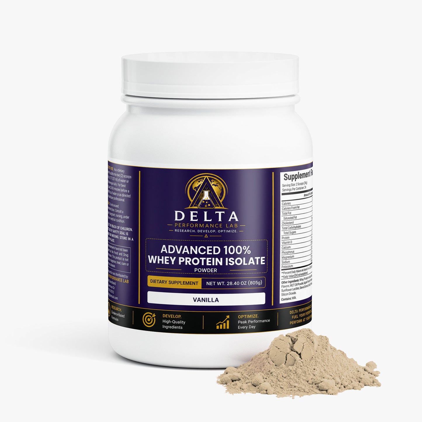 Advanced 100% Whey Protein Isolate (Vanilla)